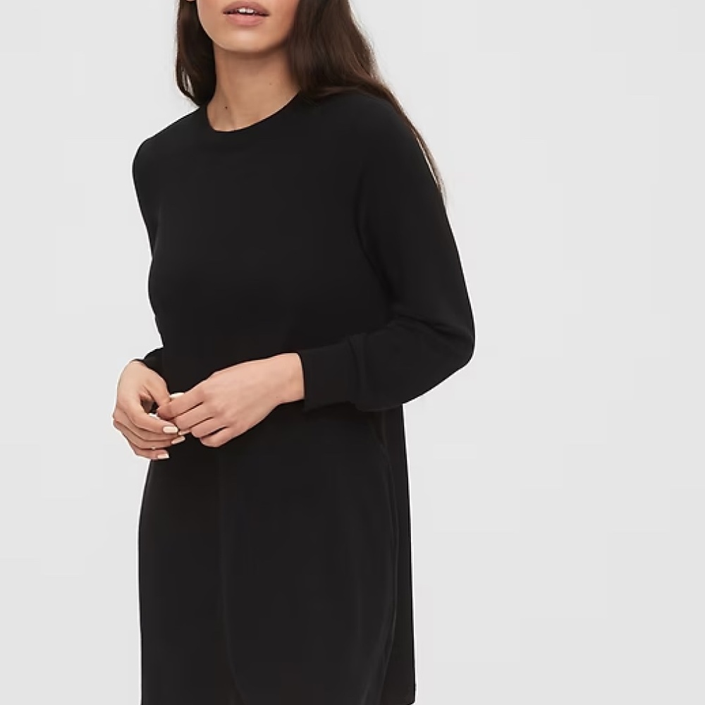 GAP Long Sleeve Crewneck Swing Dress